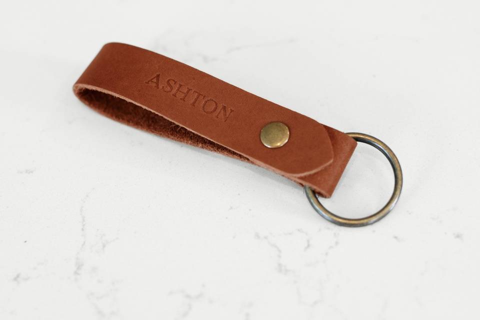 Tan Keychain