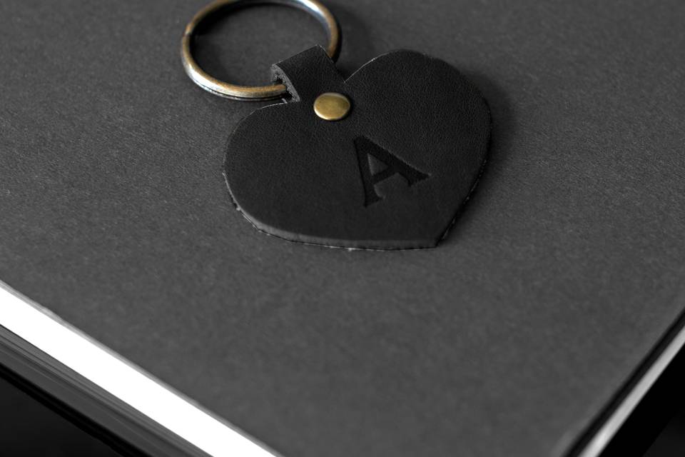 Black Heart Keychain