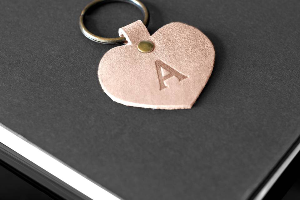 Natural Heart Keychain