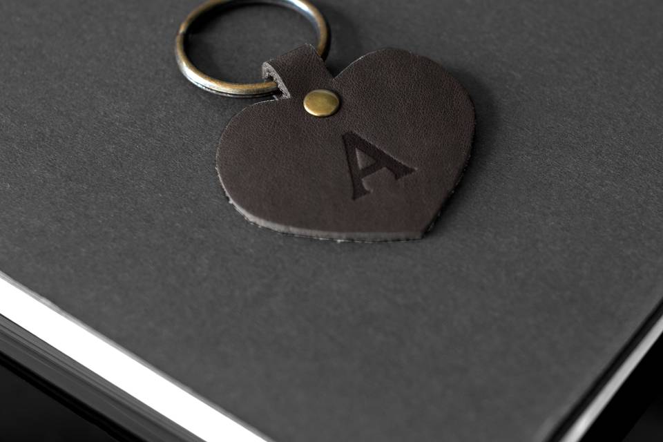 Slate Heart Keychain