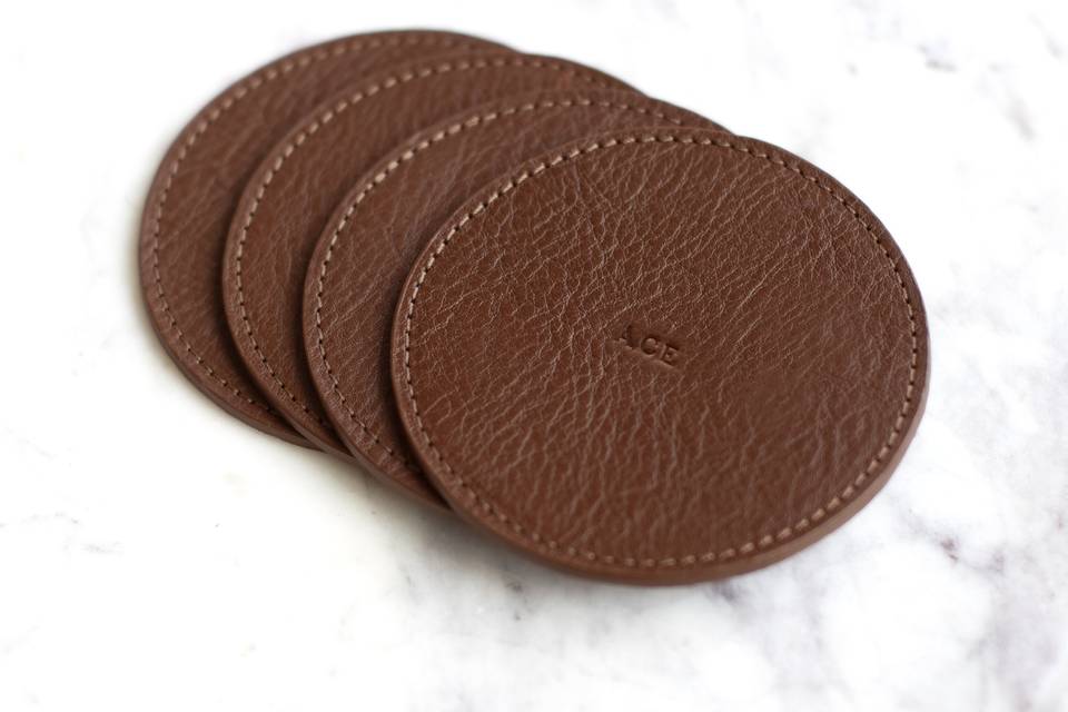 Cognac Coasters