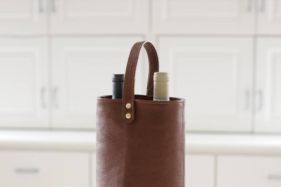 Cognac Double Wine Carrier