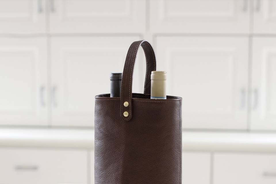 Brown Double Wine Carrier