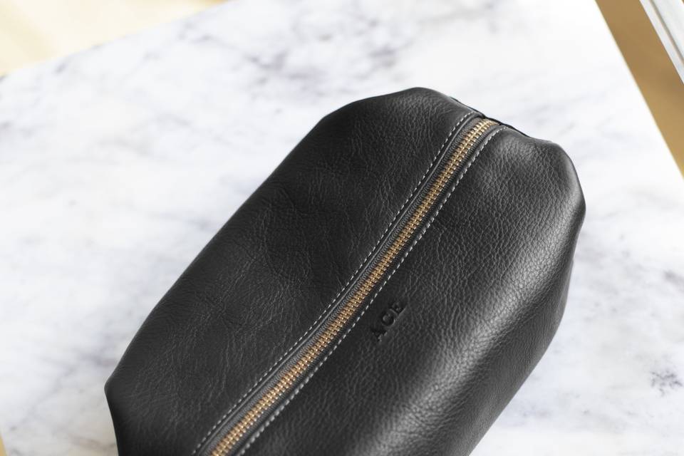 Black Dopp Kit Groomsman Gift