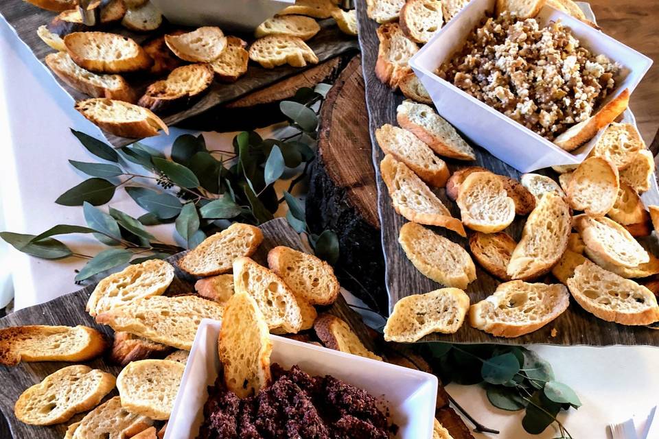 Bruschetta display