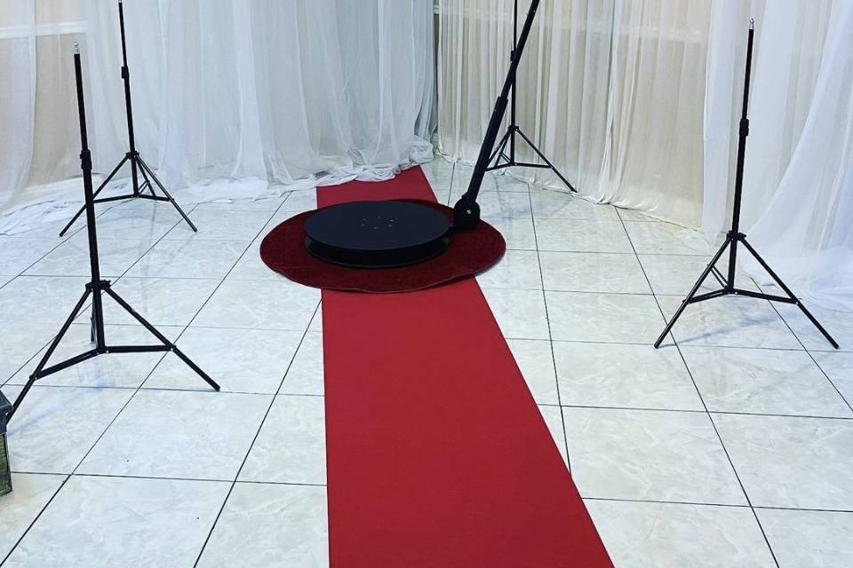 Photo booth w/ red carpet