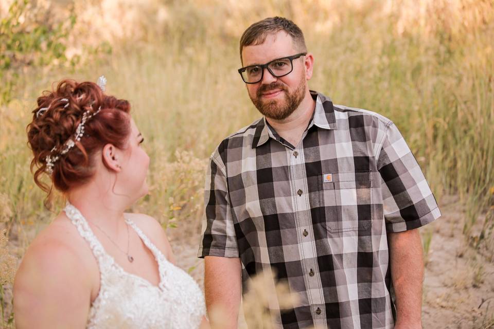 Happy groom