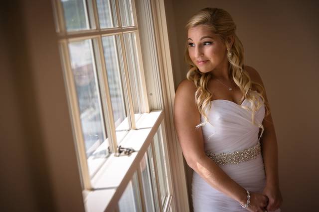 Bride by the window