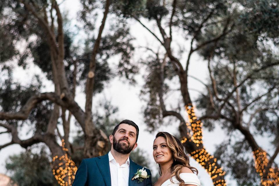 Wedding in olive groves