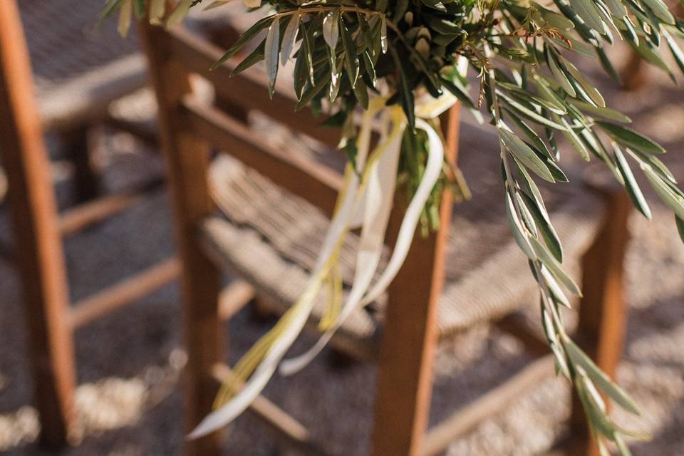 Greek chairs for wedding