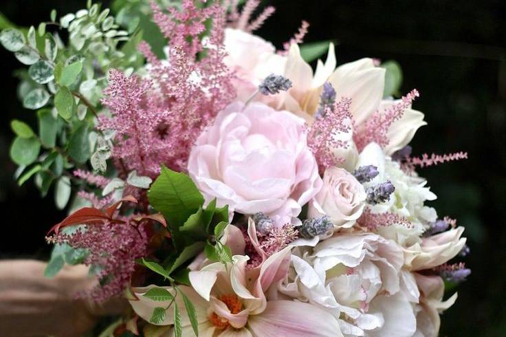 Pink garden bouquet