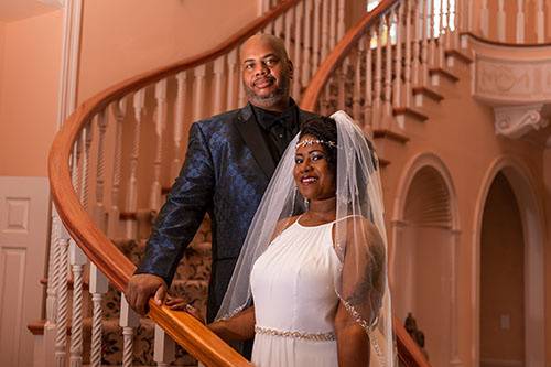 Newlyweds portrait