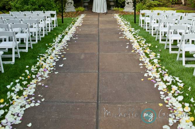 Wedding ceremony area