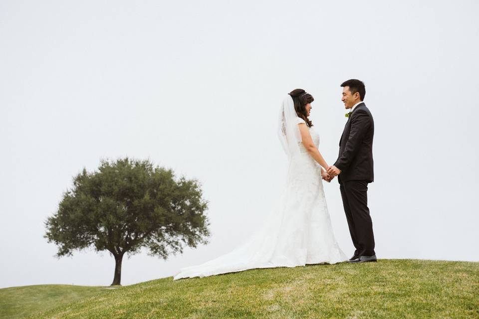 Bride & groom portrait