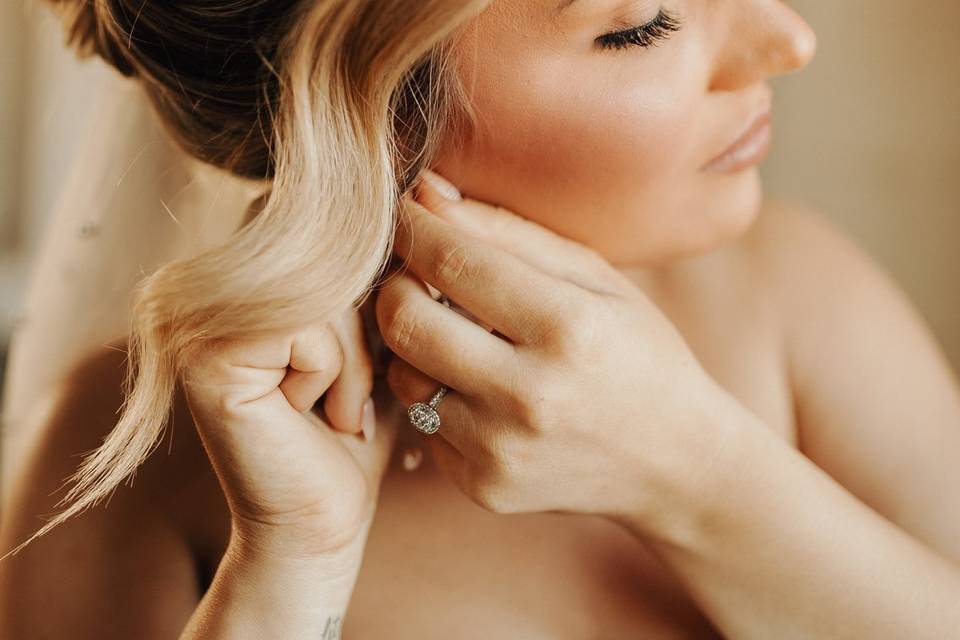 Bride Getting Ready