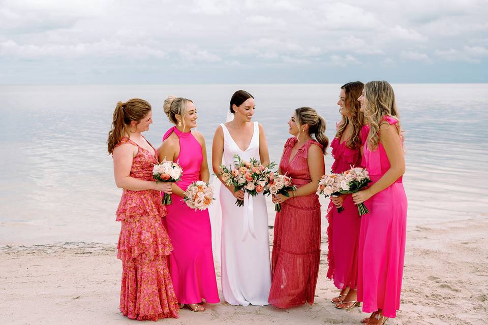 Bold Beach Wedding