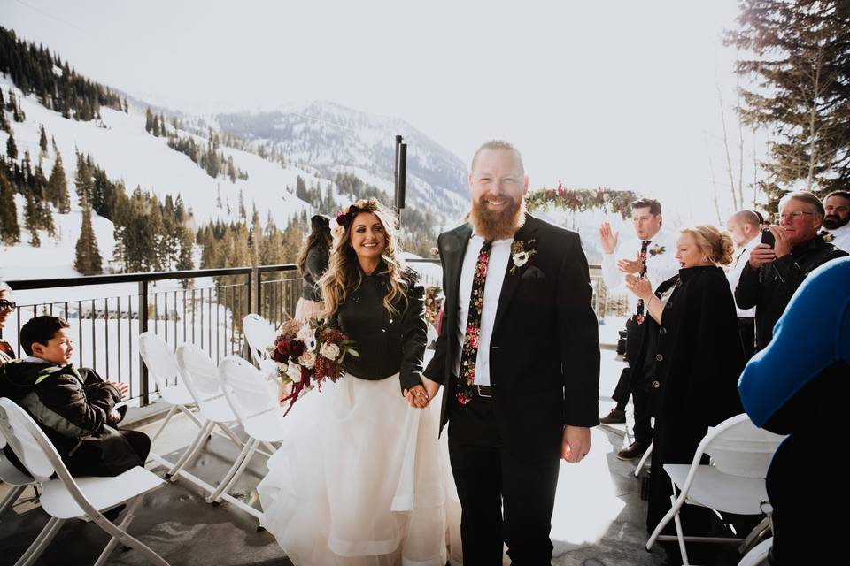 Snowbird wedding