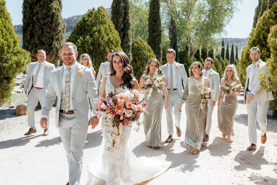 Outdoor desert wedding