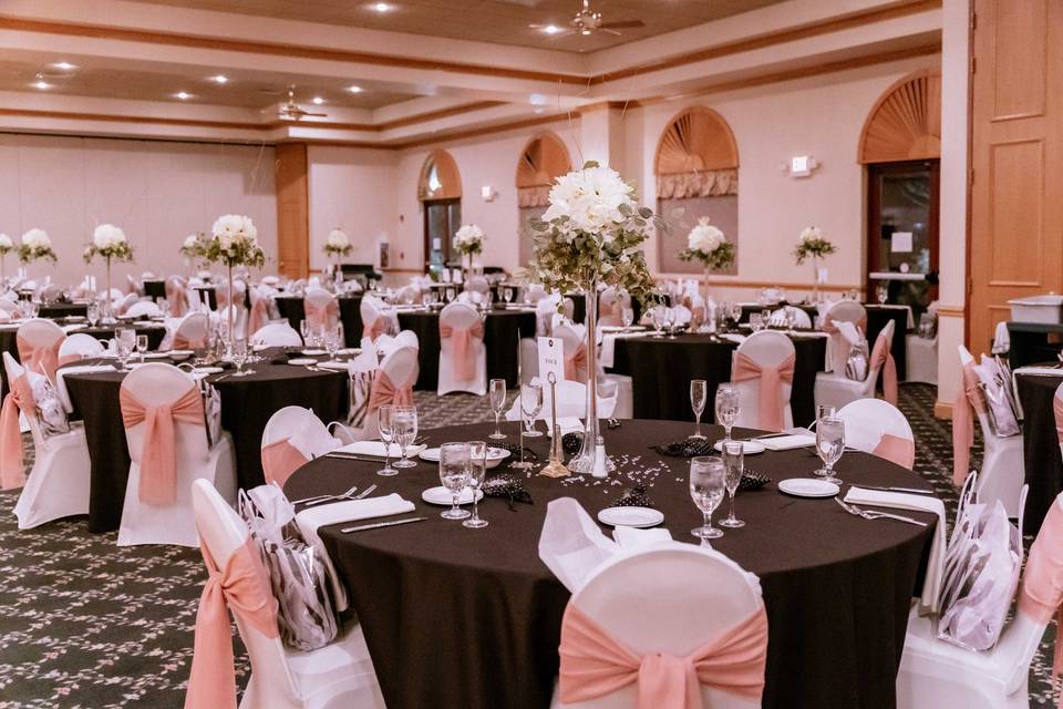 Banquet hall set up