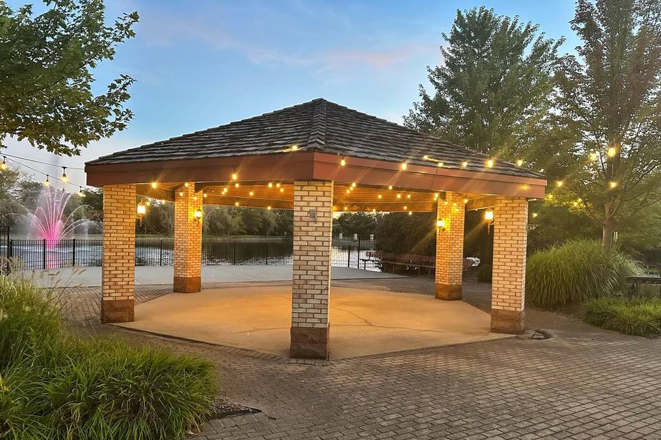 Gazebo at night