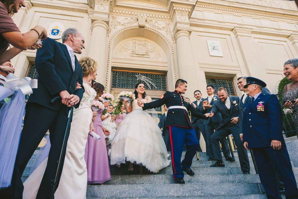 Marine wedding
