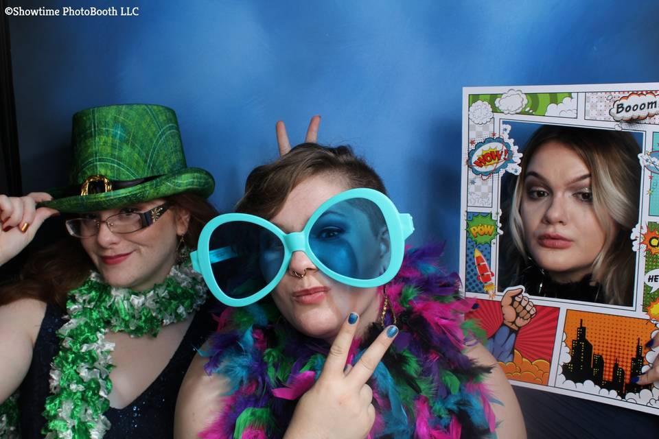 Different photo booth props