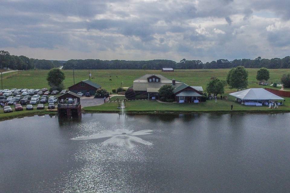 Aerial view of the venue