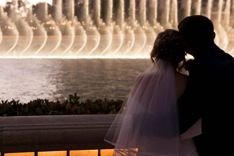 Bellagio Fountains Wedding