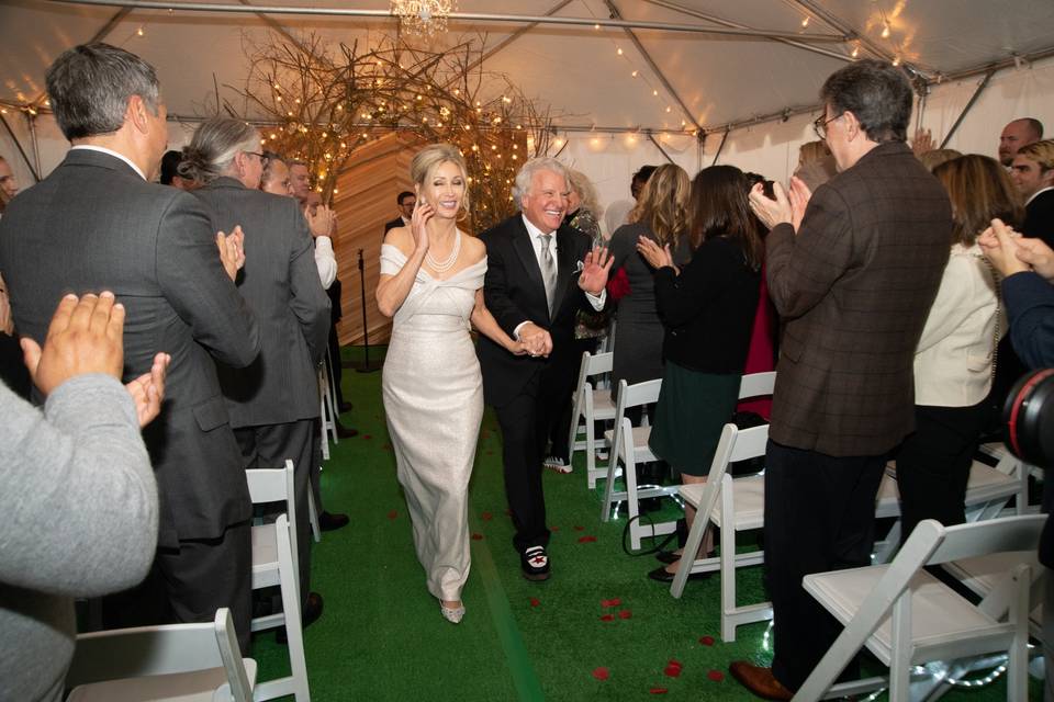 Tented fall wedding