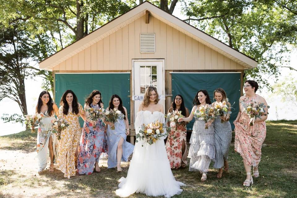 Colorful Bridesmaids