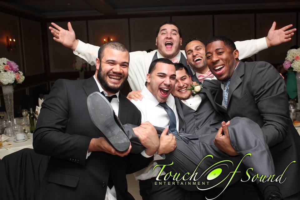 Groom with the groomsmen