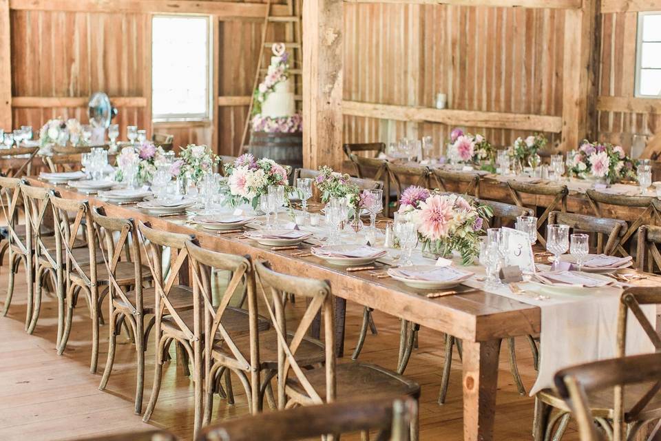 Hidden Vineyard Wedding Barn