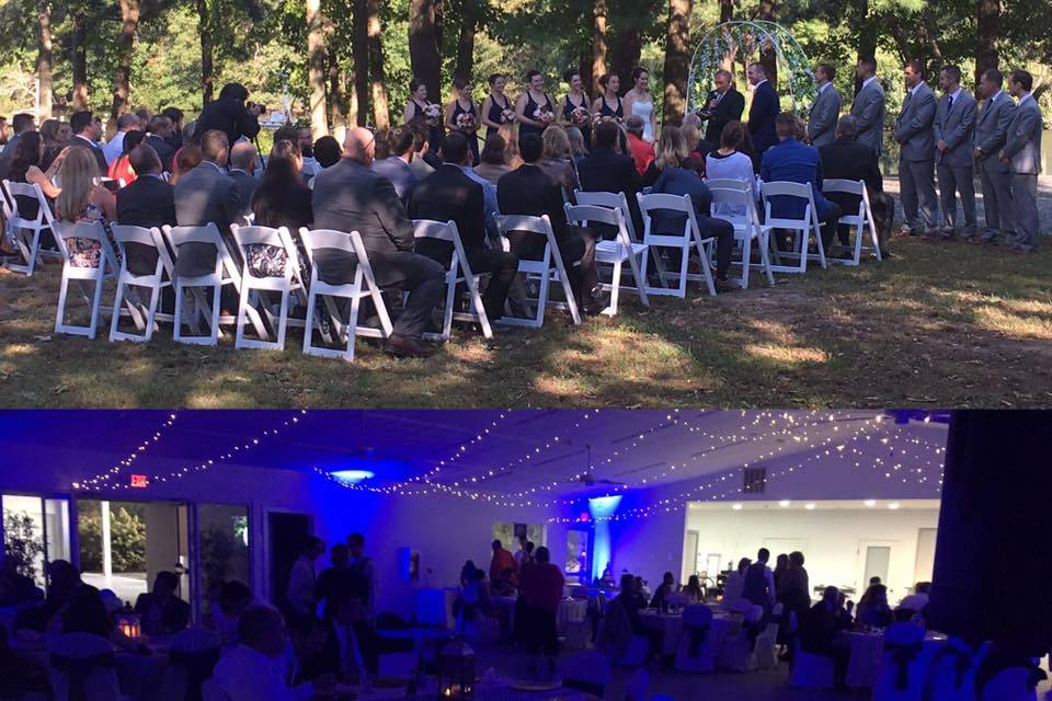 Dual ceremony/reception setups