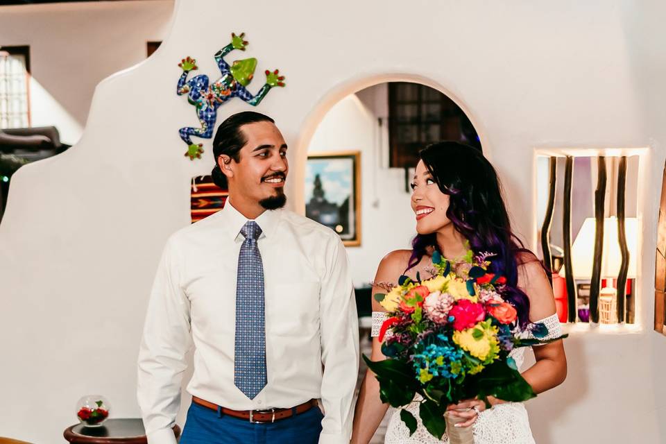 Southwest style wedding