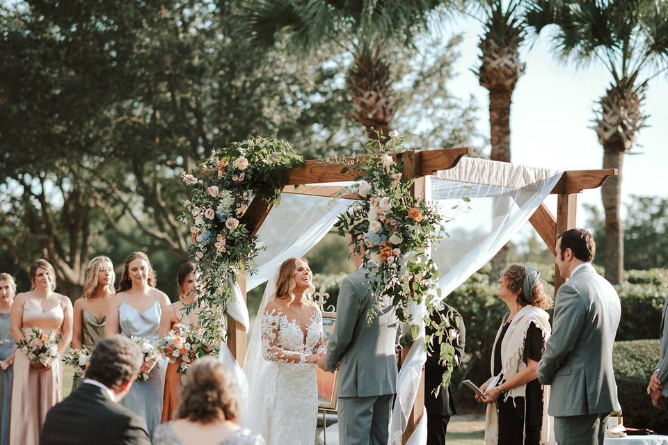 With Bridesmaids