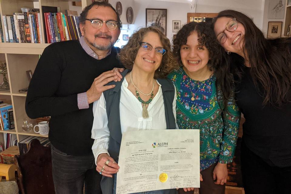 Juliet the Rabbi and family