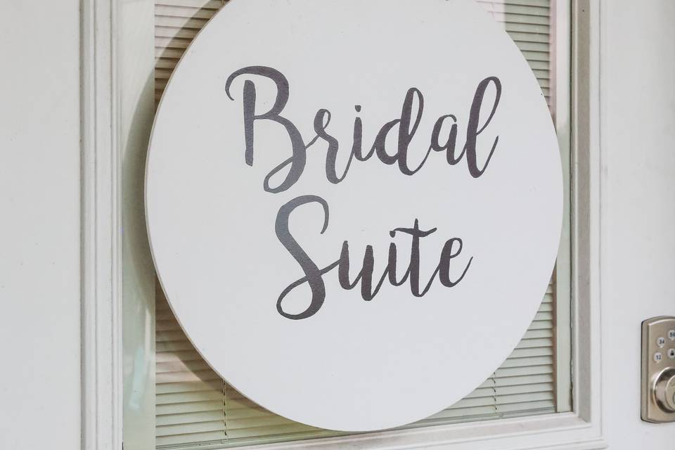 Bridal Suite Sign