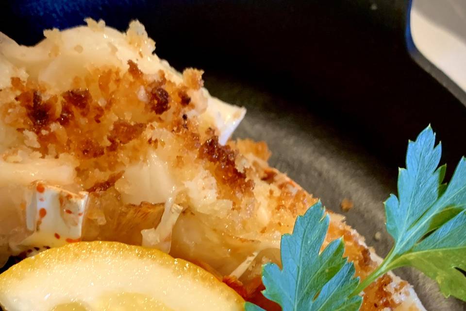 Panko crusted lobster tail