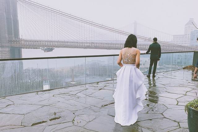 Hotel rooftop wedding
