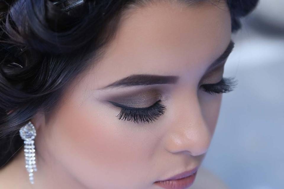 Quinceanera hair and makeup