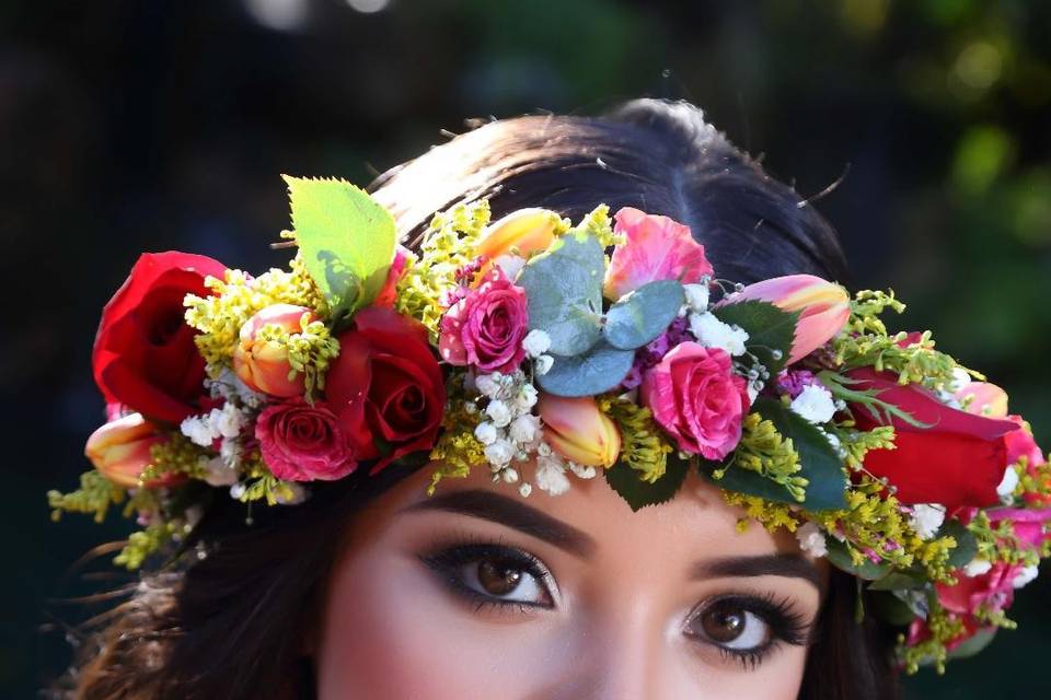 Quinceanera hair and makeup