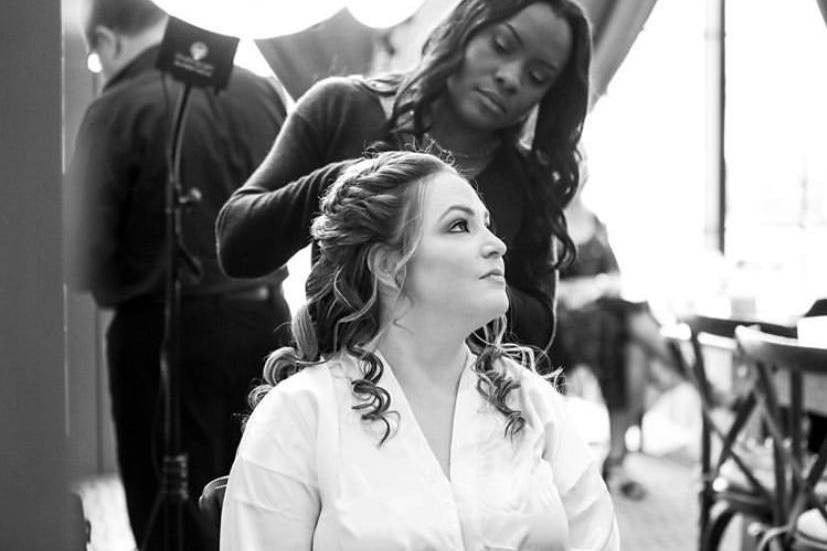 Wedding hair and makeup