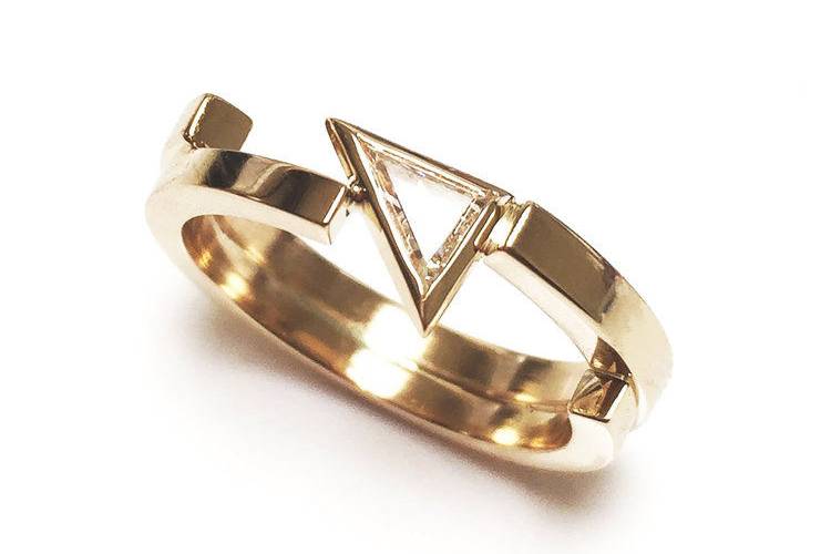 Triangle Diamond Torque Ring - Tilda Biehn