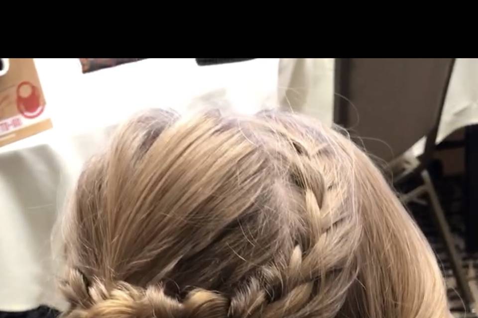 Half up with Braid