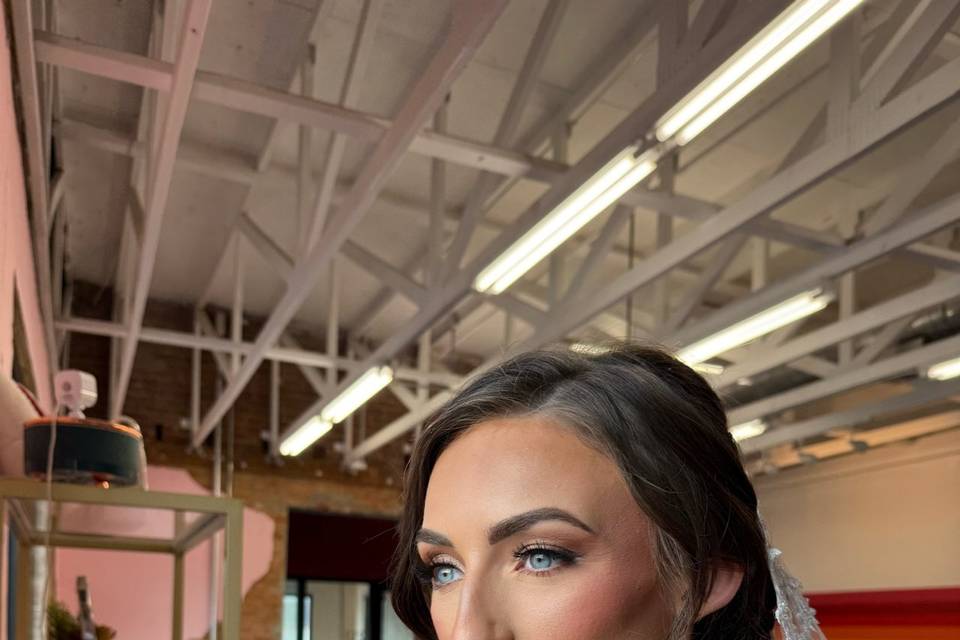 Bridal hair and makeup trial