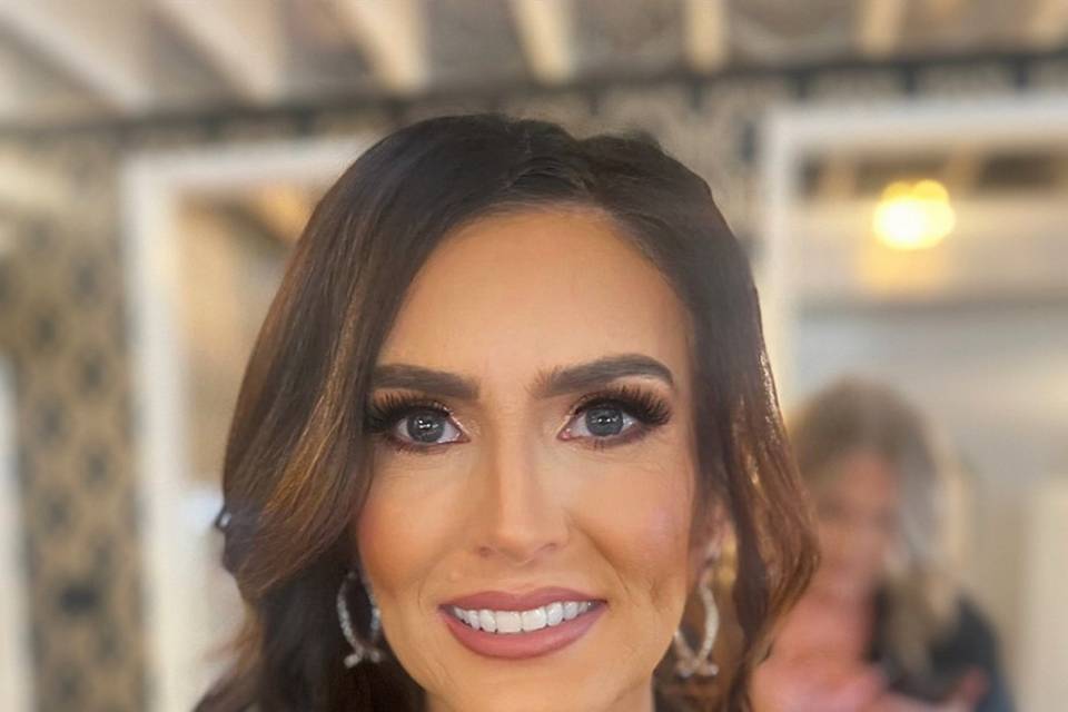 Bridal party hair and makeup