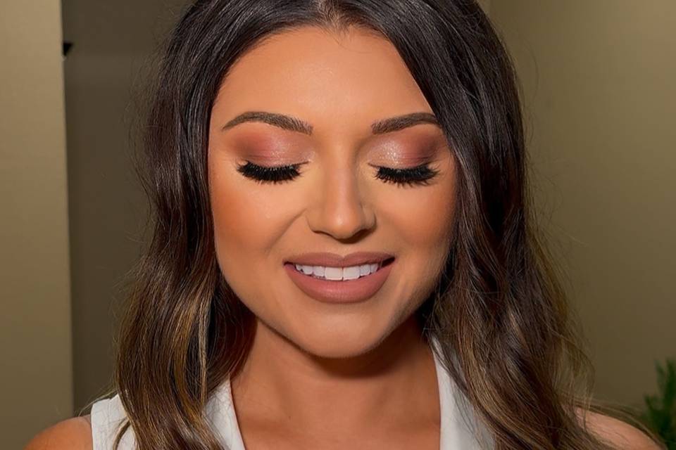 Engagement shoot makeup