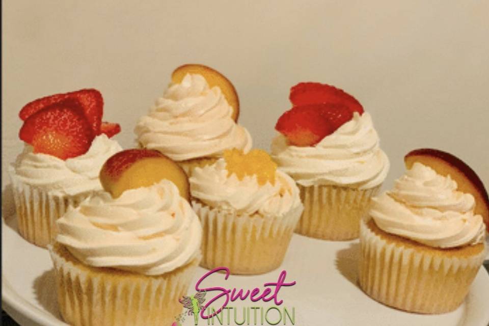 Fresh Fruit Cupcakes