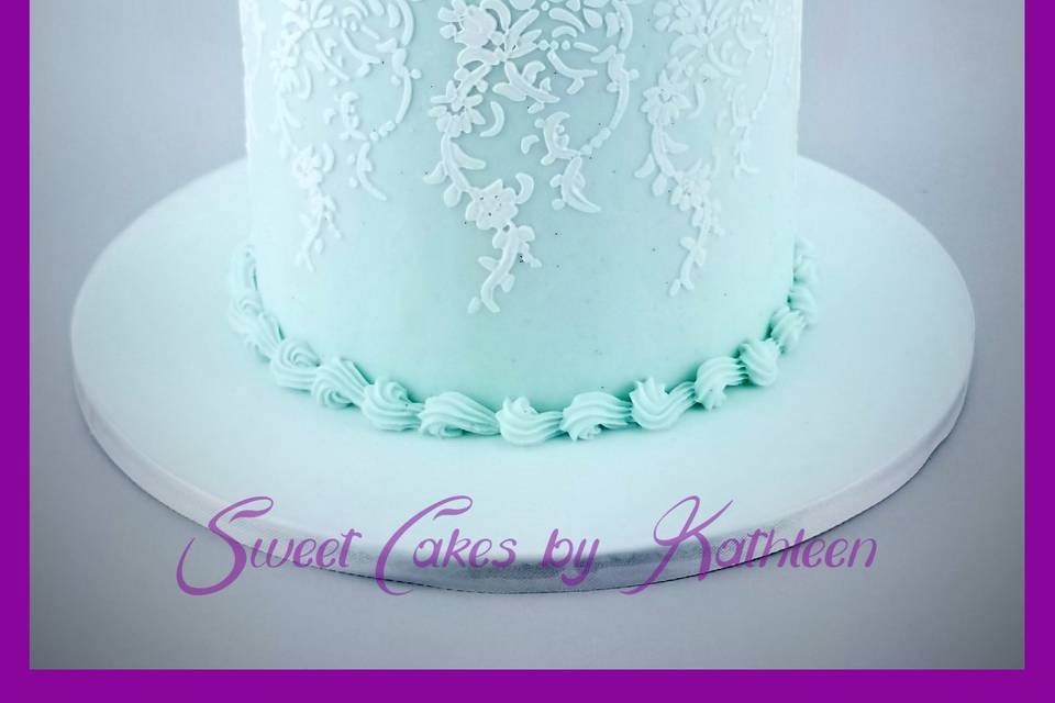 Stenciled Cake