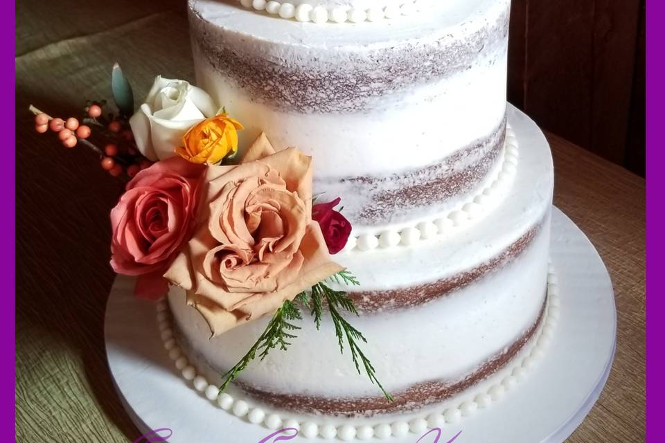 Semi-Naked Fall Cake